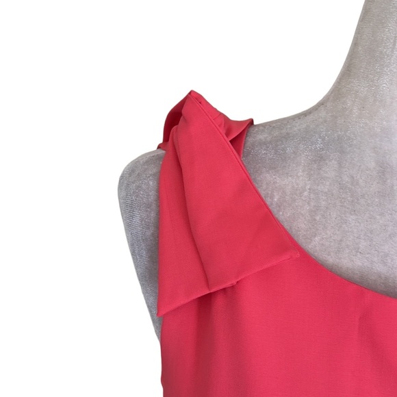 J. Crew Pink Origami Bow Detail Sleeveless Sheath Dress - 12 - Picture 6 of 15